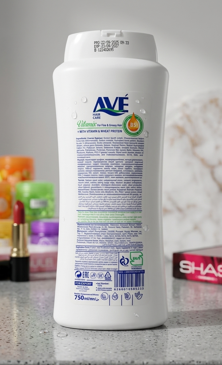 AVE Vitamix Hair Shampoo 750?ml Deep Cleansing & Nourishing Formula - Image 2