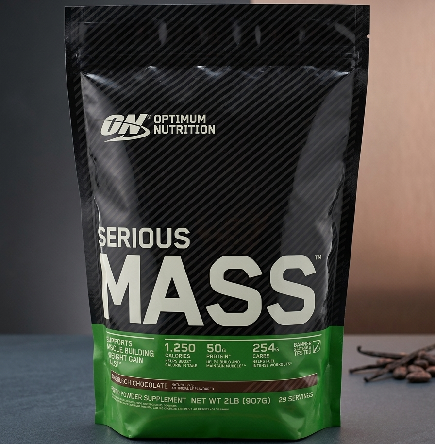 Optimum Nutrition Serious Mass Weight Gainer 2LB Pack High Calorie Protein & Muscle Mass Support