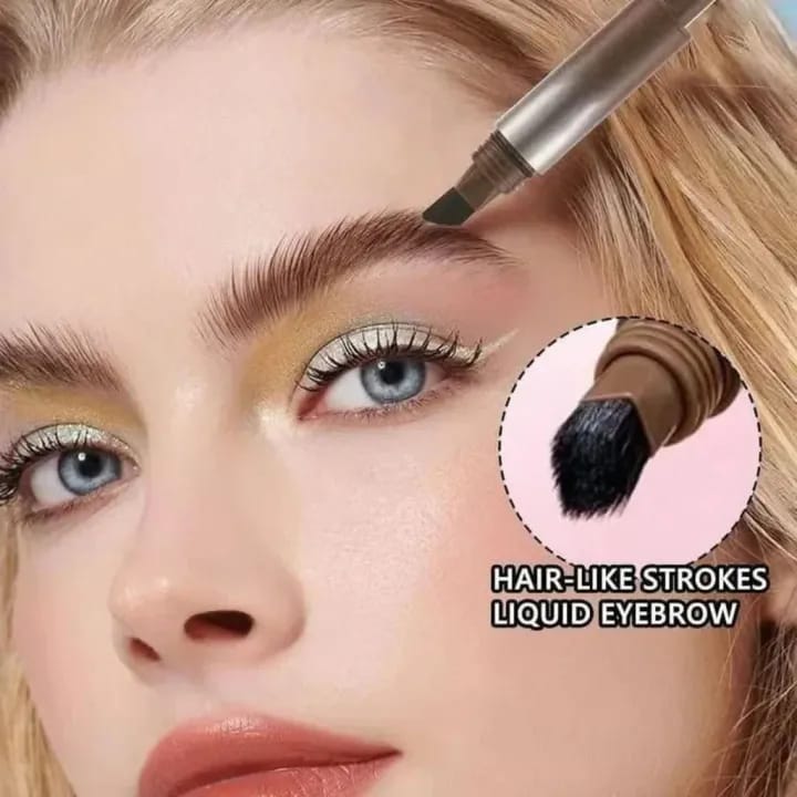 Huxibeauty Brow Fection Angled Brush And Dip Liquid Eyebrow Gel Pen For Daily Makeup Needs - Image 2