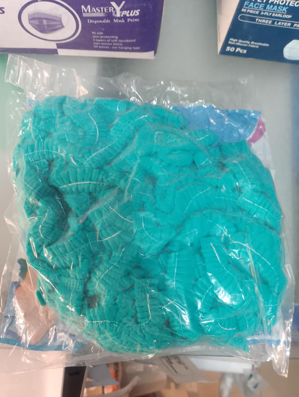 Disposable Surgical Cap Breathable Non-Woven Head Cover for Medical & Hygiene Use (Pack of 100Pcs) - Image 4
