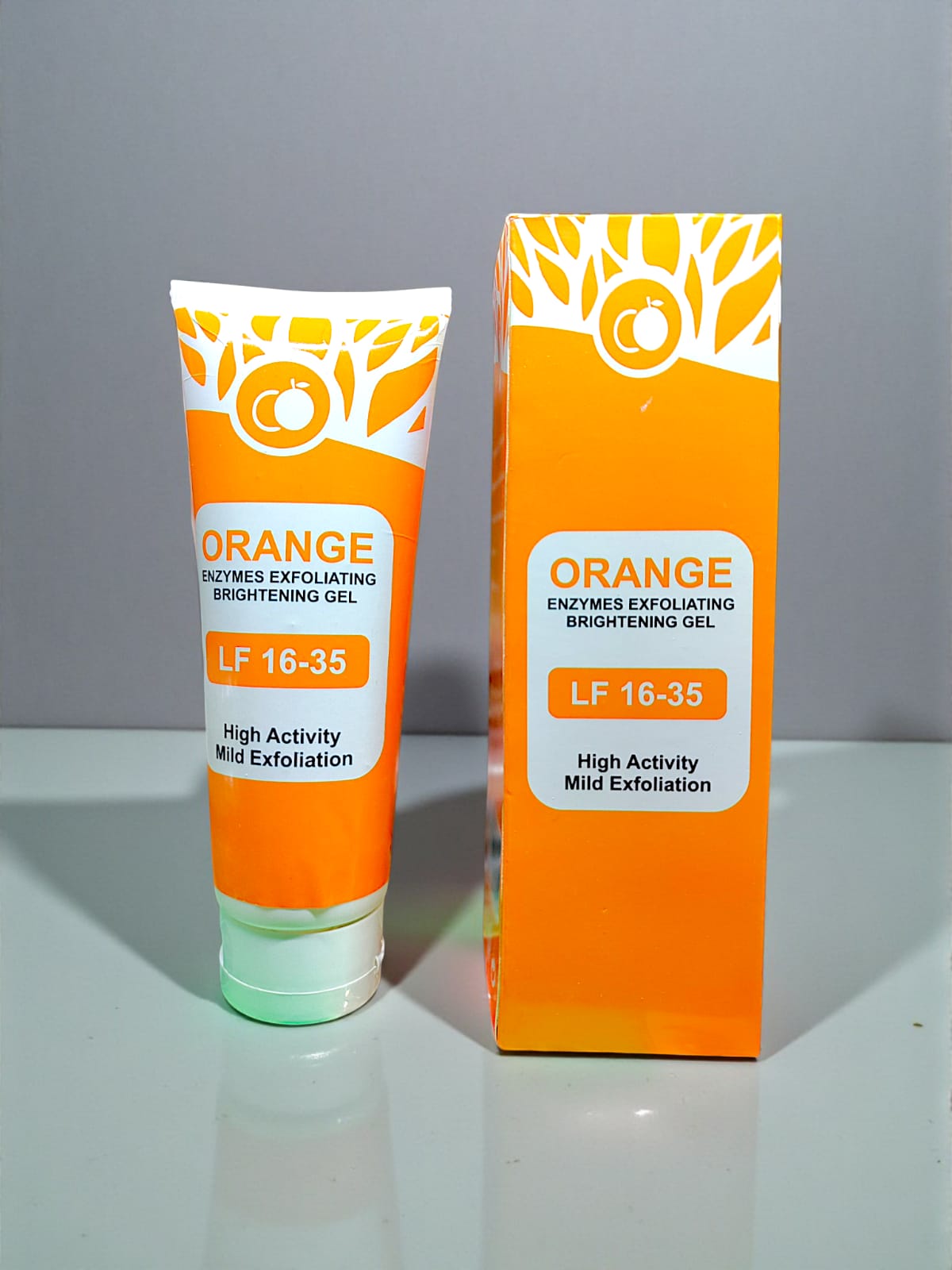 Gegemon Orange Enzymes Exfoliating Brightening Gel Deep Clean, Smooth Skin, Remove Dead Cells, Instant Glow & Even Tone Face Gel - Image 3