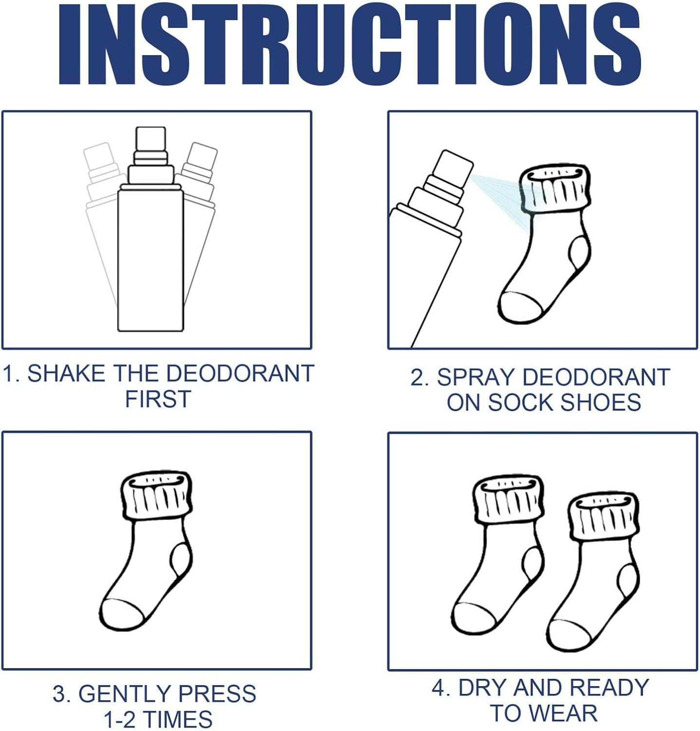 Footwear Deodorant Spray Shoe Deo Odor Control Fresh Spray (100ml) - Image 3