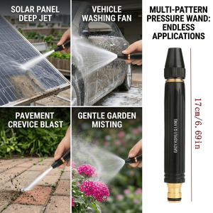 High Pressure Adjustable Nozzle Water Spray Gun | Versatile Tool For Garden & Cleaning