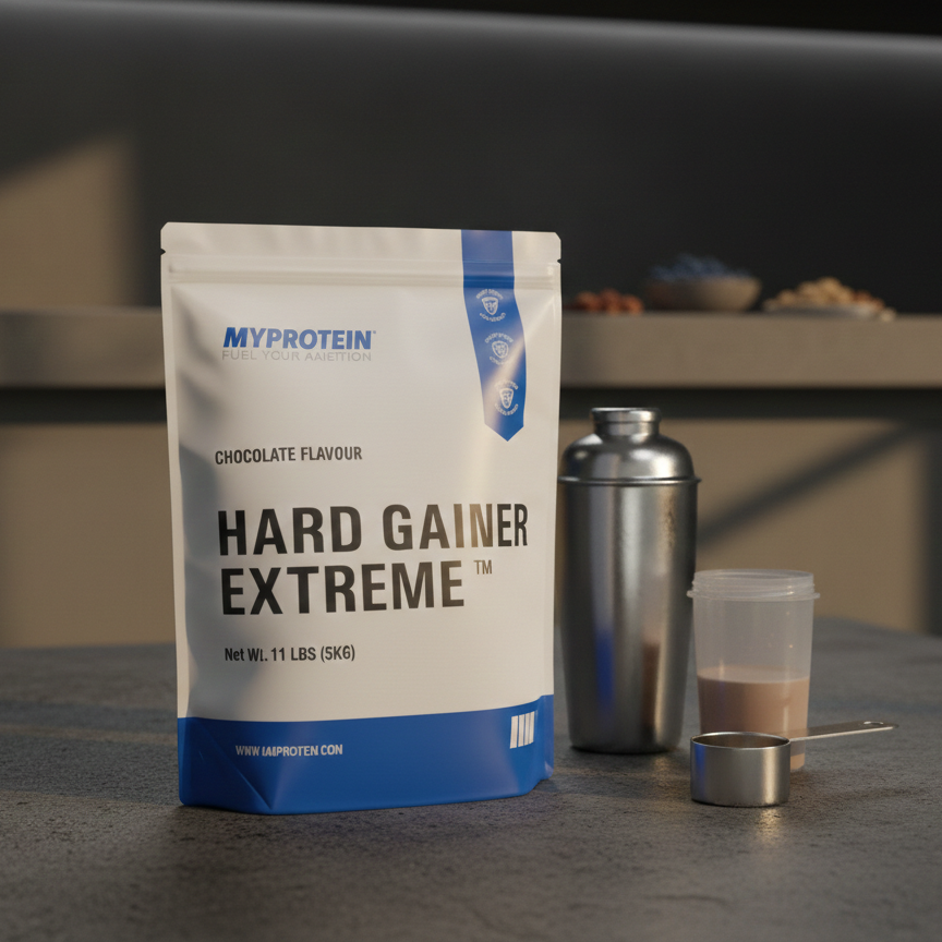 Myprotein Hard Gainer Extreme High-Calorie Chocolate Mass Gainer for Rapid Muscle Growth, Strength & Weight Gain Support 11lbs (5kg)
