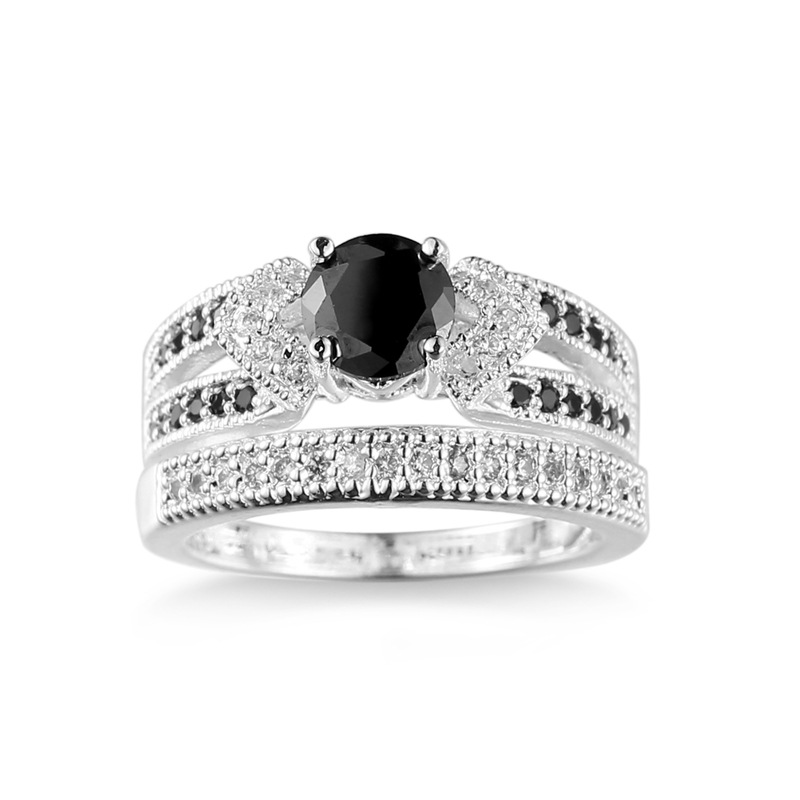 Black Zircon Vintage Ring for Women | Elegant Fashion Jewelry - Image 3