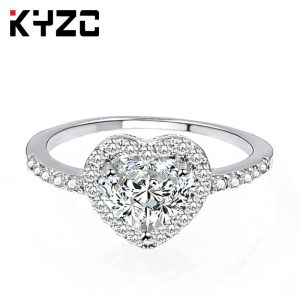 Heart-Shaped Love Ring Zircon Female Fashion Jewelry