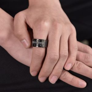 Titanium Steel Camera Lens Ring Black 12mm