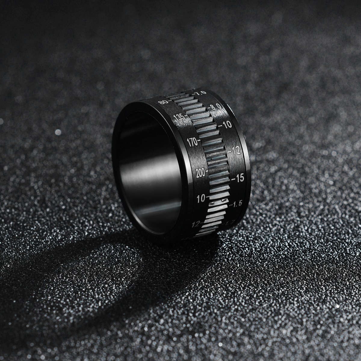 Titanium Steel Camera Lens Ring Black 12mm - Image 3