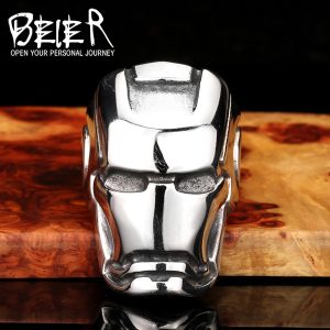 Men’s Venus Goddess Titanium Steel Ring | Korean Style Nightclub Jewelry