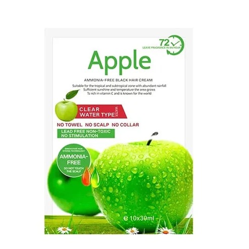 Apple Hair Color 500 ml Ammonia-Free Black Hair Color Cream ? Natural-Looking Coverage with Nourishing Formula (Copy) - Image 2
