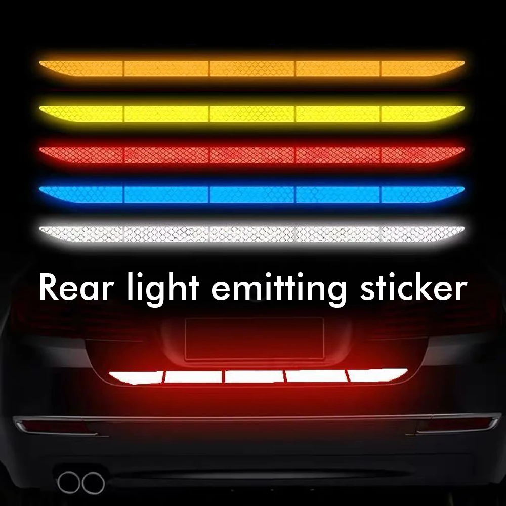 (20pcs) Wheel center reflective stickers Stripe | wheel hub sticker for Car, bicycle, motorcycle | car warning sticker (Random colors) - Image 3