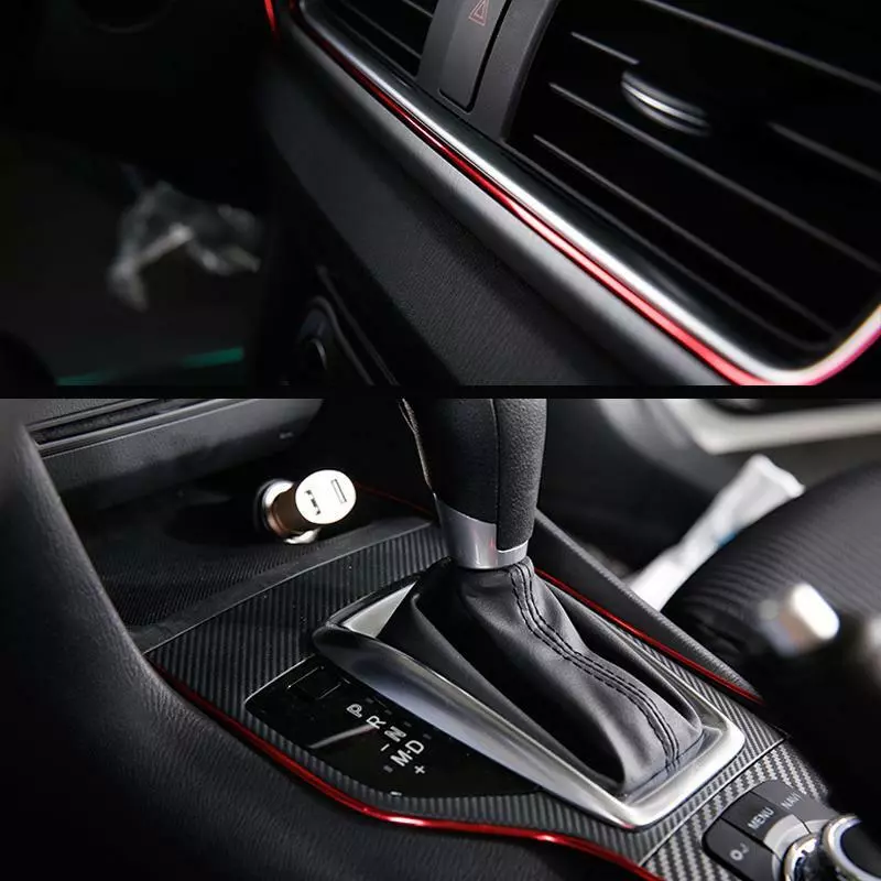 5Meter Cars Auto Accessories Dashboard Car Styling Interior Decoration Strips Molding Trim ( Red Color - Image 3