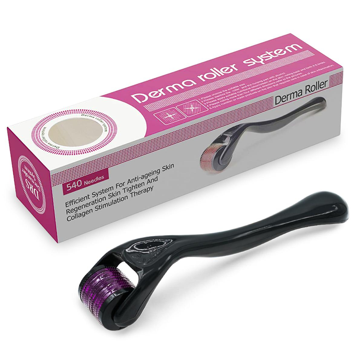 Derma Roller 0.5mm with 540 Micro Needle for Hair Growth and Facial Skin Therapy| Skin Care Beauty Tool for Anti-Aging Skin Repair, for Men and Women - Image 3