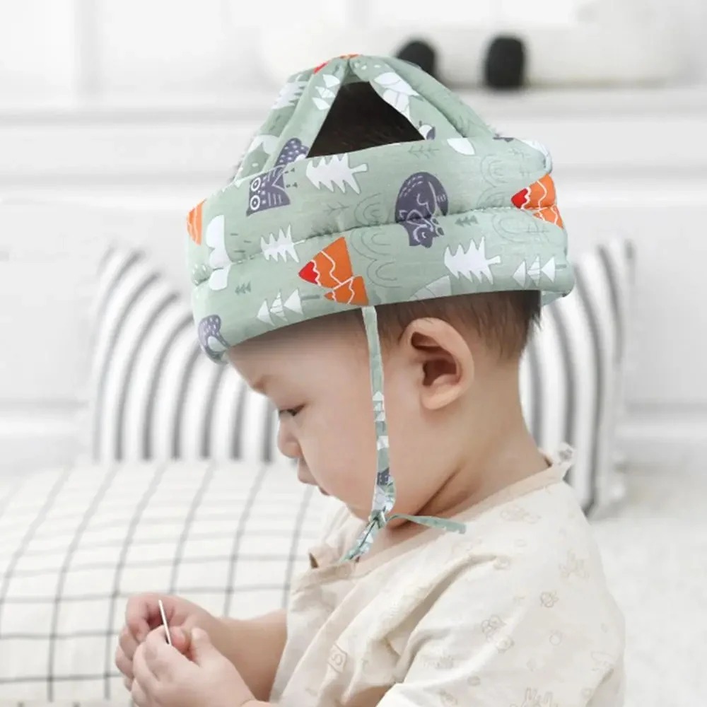 Child Head Protection Cap Adjustable Safety Helmet for Toddlers (Random color)
