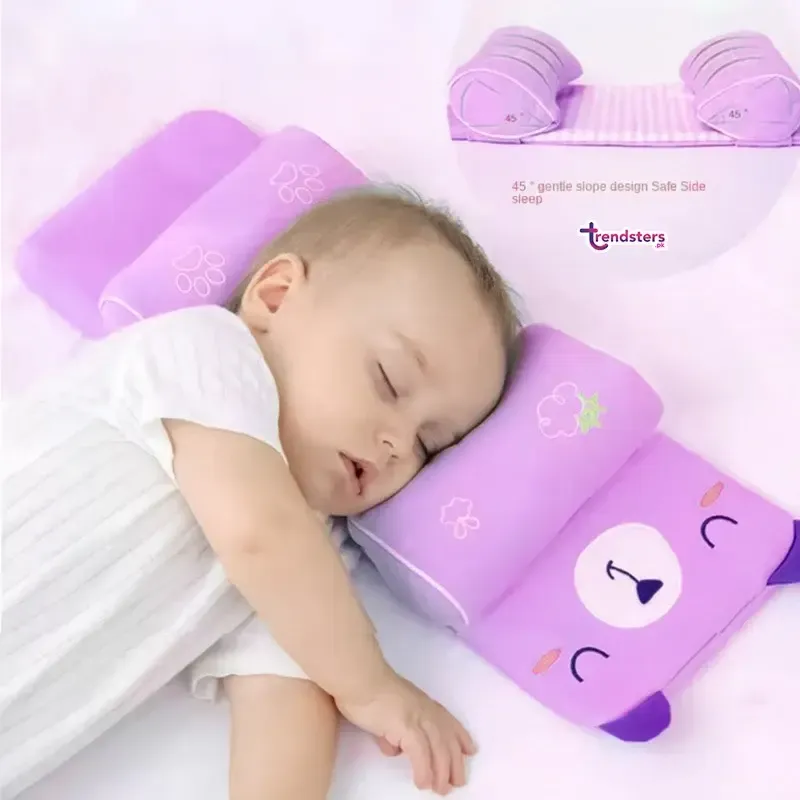 Adjustable Baby Sleeping Support Pillow Anti Roll Cushion And Neck Protection Infant Sleep Positioner | Random Colour - Image 3