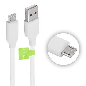 Infinix Copper Fast Charging Micro USB Data Cable Durable White Charging & Sync Cable for Android Devices