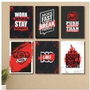 Set Of 6 Wall Art Wooden Phototile Frames For Wall Decor Providing Beautiful Spiritual Designs Stylish Appearance