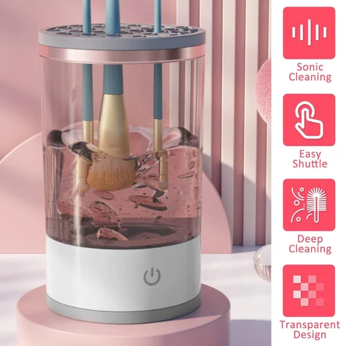 Portable Electric Makeup Brush Cleaner Machine USB Make up Brush Cleaner Machine - Image 3