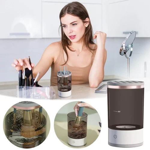 Portable Electric Makeup Brush Cleaner Machine USB Make up Brush Cleaner Machine - Image 5