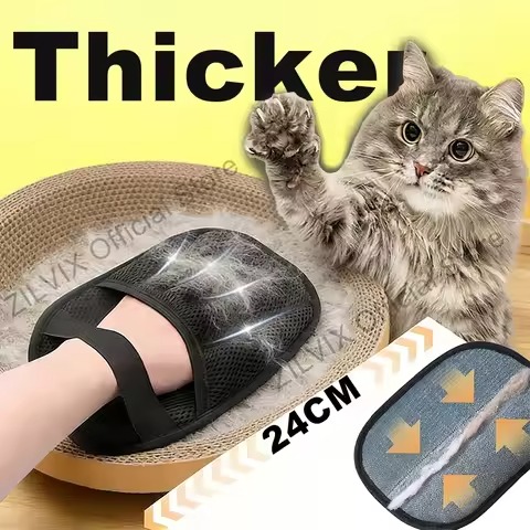 Pet Hair Remover Portable Washable Clothes Hair Dehairing Gloves Pet Cleaning Products Pet Accessories - Image 2
