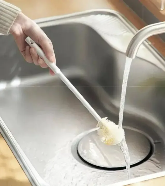 Silicone Long Handle Cleaning Brush for Deep Mug and Bottle Washing - Image 3