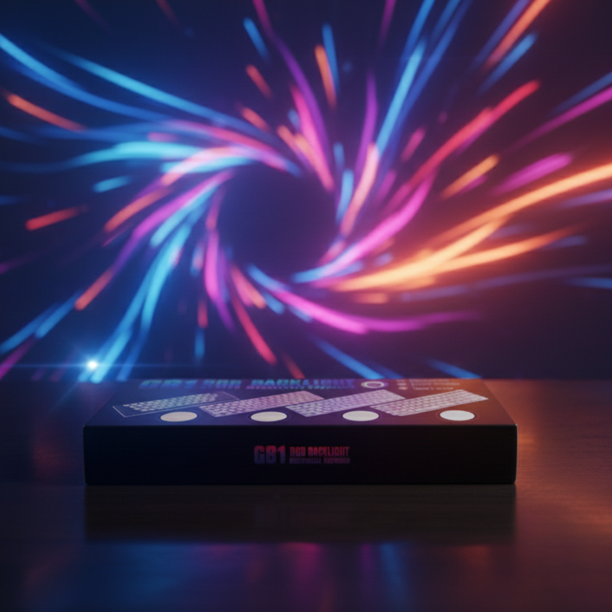 GB1 Ultra-Compact 60% Wireless Mechanical Gaming Keyboard Triple-Mode Connectivity (2.4GHz/Bluetooth/USB-C), RGB Backlit, 61 Keys Hot-Swappable Pro Gamer Edition - Image 3