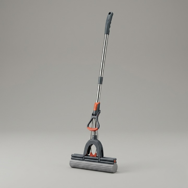 Self-Squeeze Sponge Mop Hands-Free Floor Cleaning with Highly Absorbent Sponge - Image 3