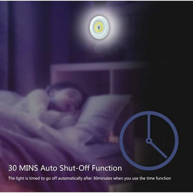 LED Cabinet Light Remote Control Set 3 Wireless Cell Operated Tap Lights with Dimming & 30 Mins Timer Modes - Image 3