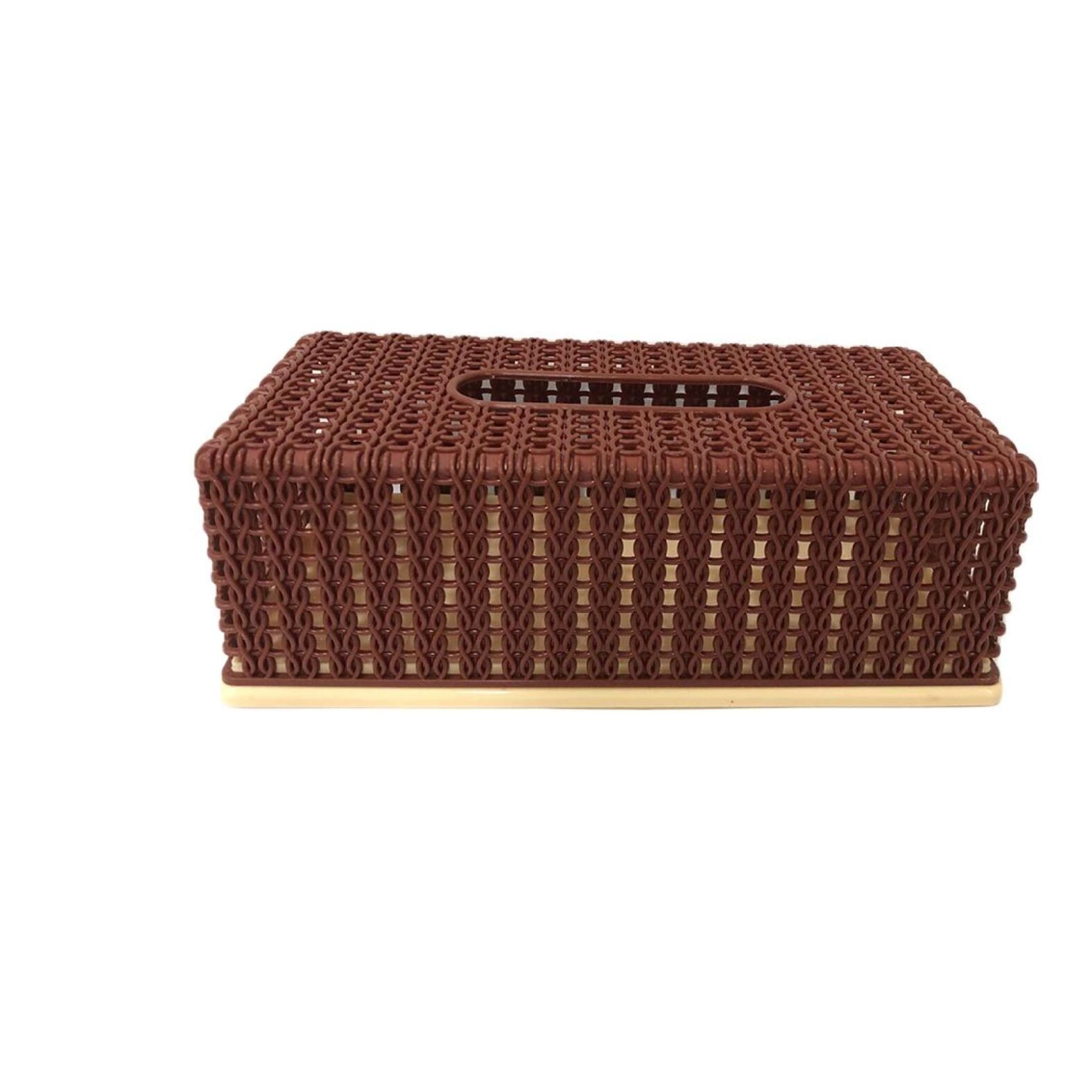 Rectangular Tissue Box Cover Collapsible PP Tissue Roll Holder with Easy Top Access - Image 3