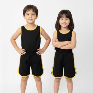 Kids Cool Summer Sando Outfit  Lightweight Sleeveless Casual Wear for Boys & Girls, Soft Breathable Fabric