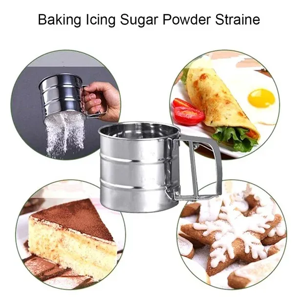 Stainless Steel Flour Sifter For Baking And Kitchen Use - Image 2