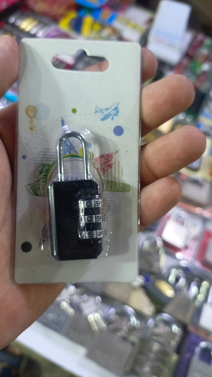 Greatangle-UK 3 Digit Code Combination Padlock For Luggage Combination Number Lock Padlock For Zipper Bag Suitcase Drawer Durable Locks black - Image 4