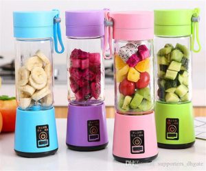 hand juicer maker fruit blender usb blender kitchen mixer kitche-6-Blade Portable Home USB Rechargeable Electric Fruit Extractor Juice Blender Machine(random color) - Image 2