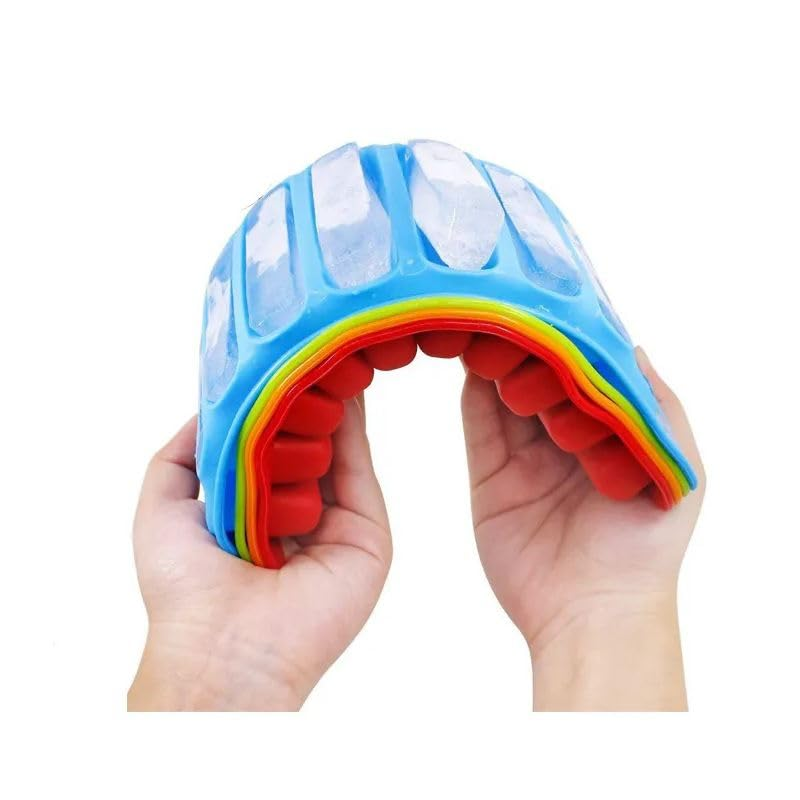 1 PC 10 Grids Silicone Ice Cube Tray for Water Bottle Ice Cream Pudding Maker Mold (Random Color) - Image 4