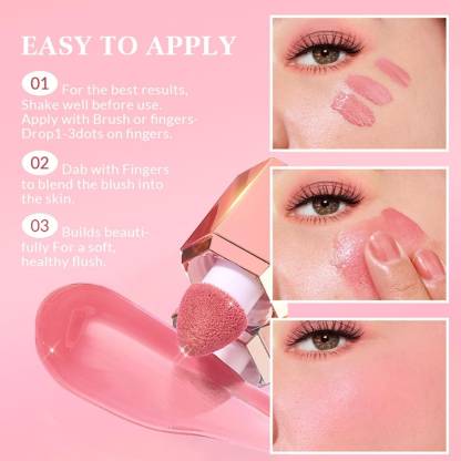 Matte Silky Texture Liquid Blush Natural Long Lasting Matte Cheek Liquid Blusher Makeup - Image 4