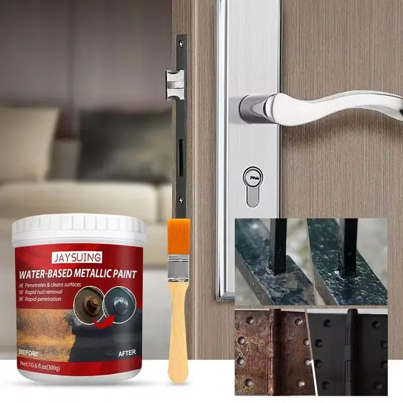 Rust paint Metallic Paint Anti Rust Protection Coating for removing rust from metal (with brush )Steel Box - 300gm - Image 3