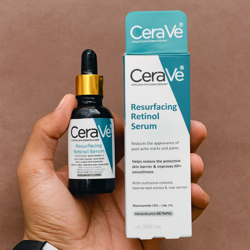 Cerave Resurfacing Retinol Serum 30ml Gentle Face Serum For Smoother Skin Texture, Reduces Post Acne Marks, And Restores Healthy Radiant Complexion - Image 4
