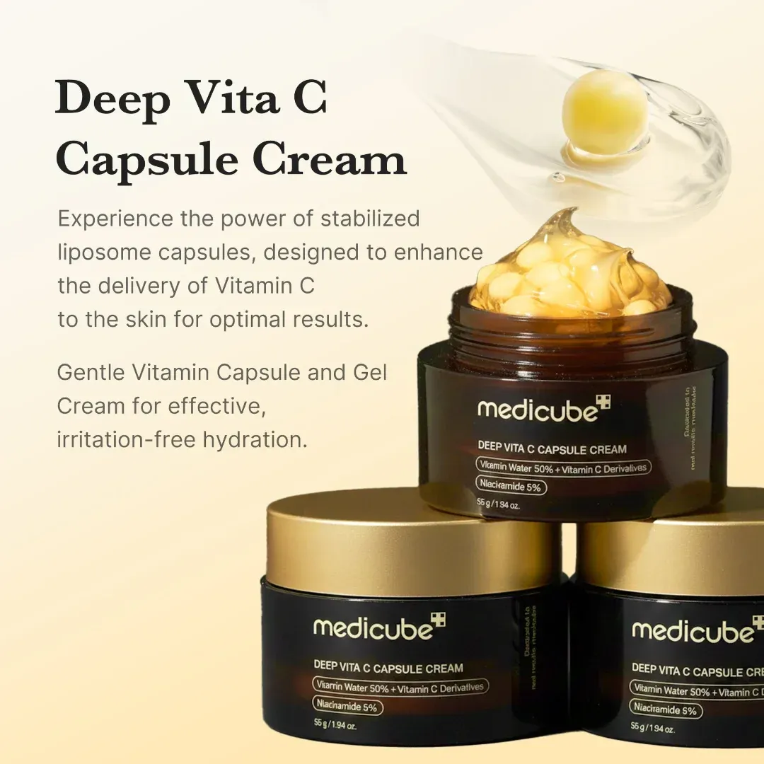 Medicube Deep Vita C Capsule Cream 55g | Glowing Skin Care - Image 2