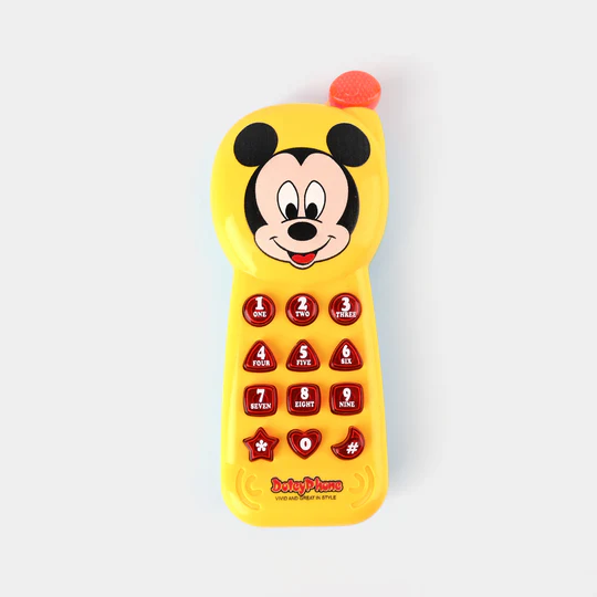 Micky Mouse Musical Toy Phone for Kids(Random color) - Image 4