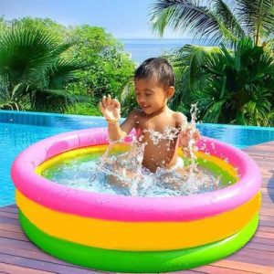 Rainbow Inflatable Pool for Kids – Balcony Play Pool