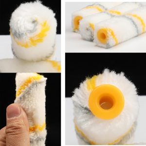 Mini Paint Roller Refill 4 Inch High Quality Paint Roller Sleeve for Smooth Wall Finishing (10 PCs)