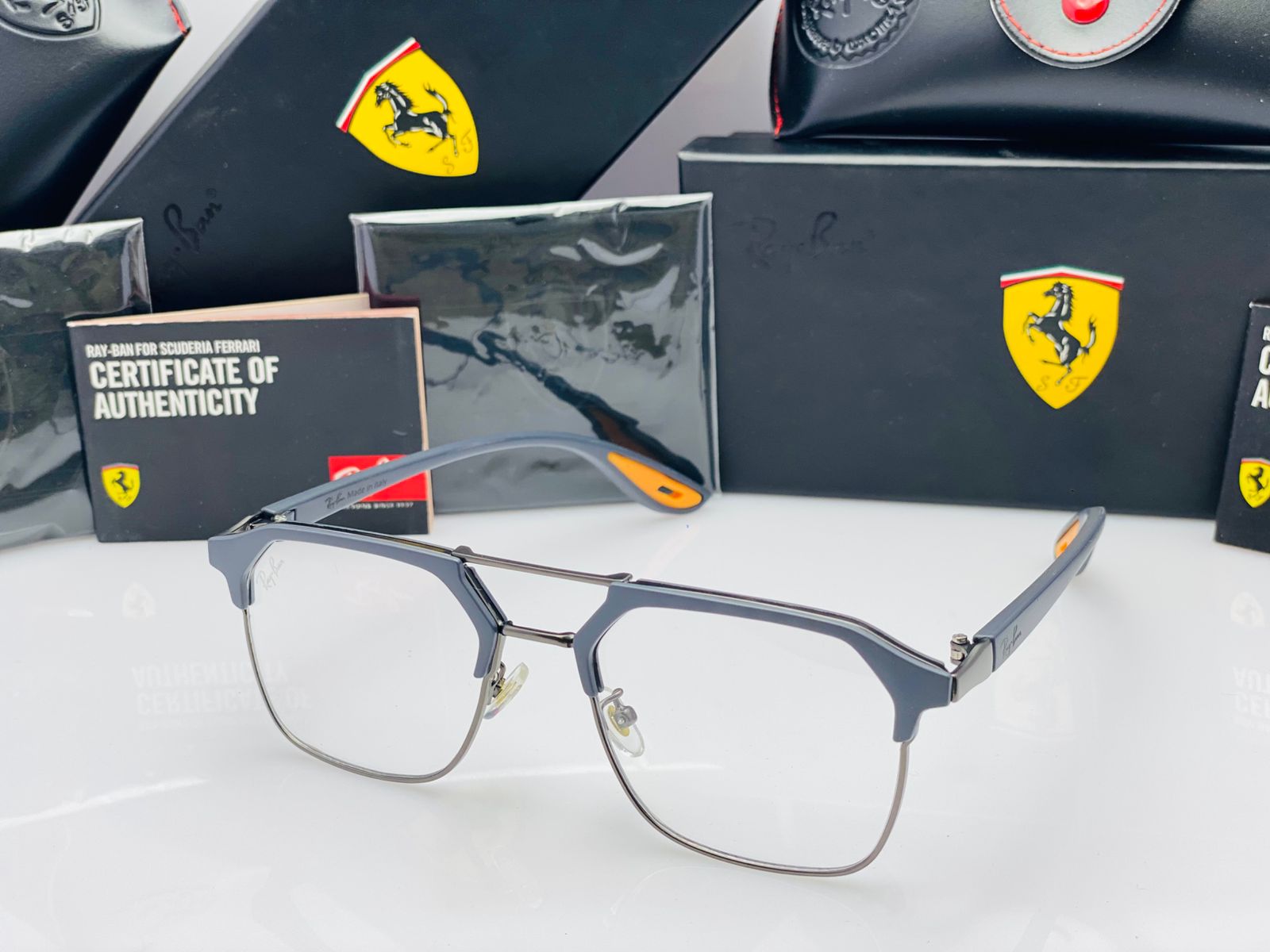 Premium Square Frame Sunglasses Stylish Metal Bridge Eyewear For Men And Women With Gradient Lenses - Image 2