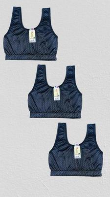 Lightweight Printed Bra for Daily Wear Black - Image 2