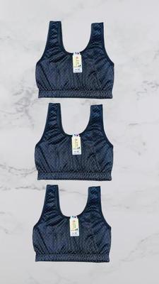 Lightweight Printed Bra for Daily Wear Black - Image 5