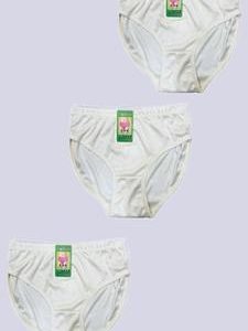 White Cotton Printed Panties Pack of 3 Medium to XL