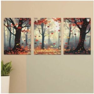 Set of 3 Wooden Wall Art Photo Tile Frames (8×11 Inches)  Spiritual Wall Décor for Home & Office