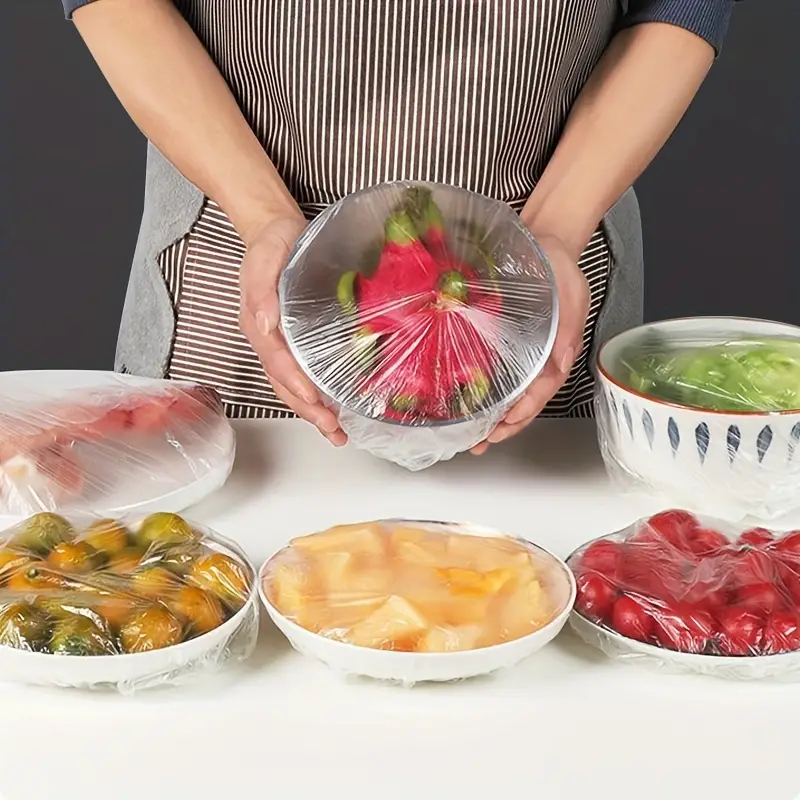 Disposable Plastic Wrap Covers Elastic Tight Food Grade Fresh Keeping Dust Proof Insect Proof Kitchen Accessories - Image 4