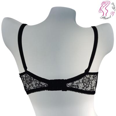 Black Lace Bra for Women – Adjustable Straps & Breathable Net Fabric - Image 5