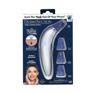 Derma suction vacuum Blackhead Remover Pore Cleaner Electric Nose Face Deep Cleaning Skin Care Machine Aspirator Point Skin Care Tool Beauty - (Imported) ( Cell operated )