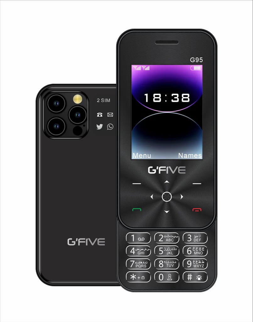 Gfive G95 Slider Mobile | 2.4 QVGA Display | Dual SIM | PTA Approved | 2000mAh Battery - Image 2